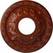 Ekena Millwork Leaf Ceiling Medallion (Fits Canopies up to 4 3/4"), 11 3/8"OD x 3 5/8"ID x 1 1/8"P, Firebrick CM11LFFIF - alternate 1